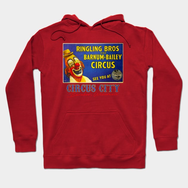 Circus City • Baraboo, Wisconsin Hoodie by The MKE Rhine Maiden